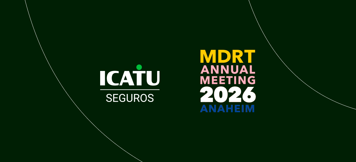 logo icatu seguros com o logo do mdrt de 2026