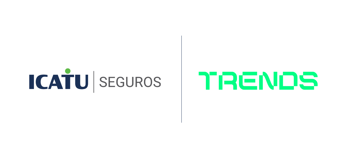 logo da icatu seguros com o logo da trends