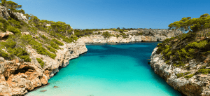 foto de uma das praias de maiorca