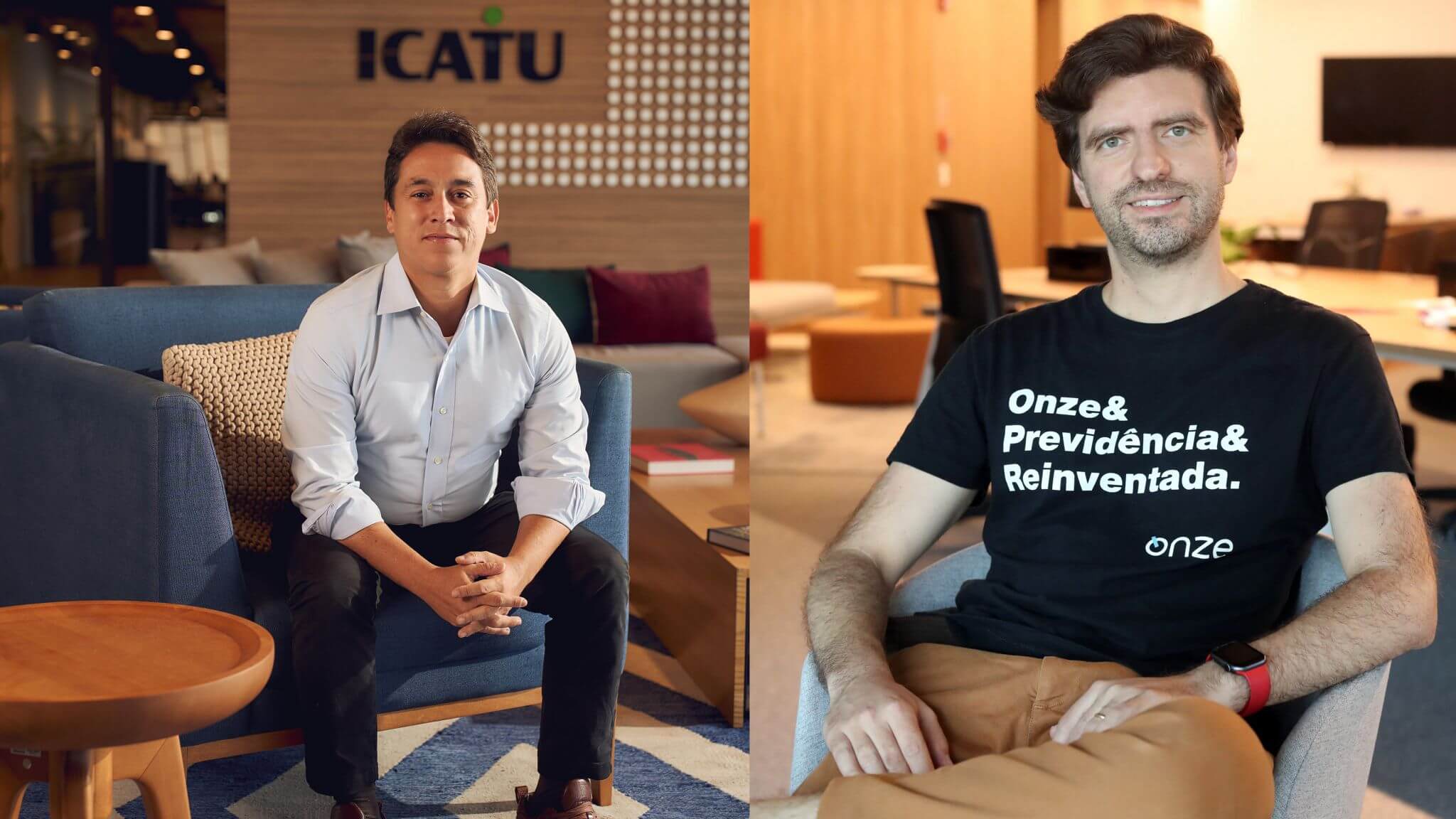 imagem da diretor Henrique Diniz e CEO e cofundador da Onze, Antonio Rocha